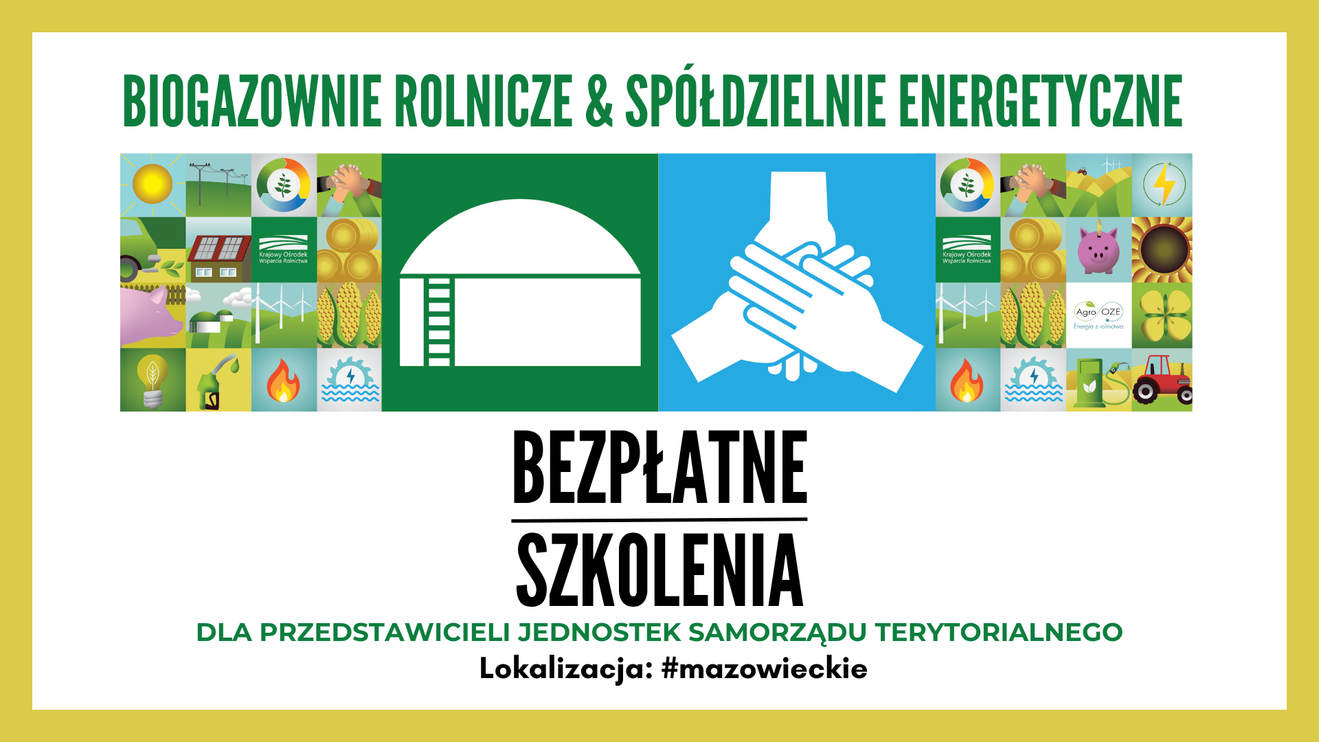Rozpoczynamy nabór na bezpłatne szkolenia z biogazu i spółdzielni energetycznych, dla przedstawicieli JST
