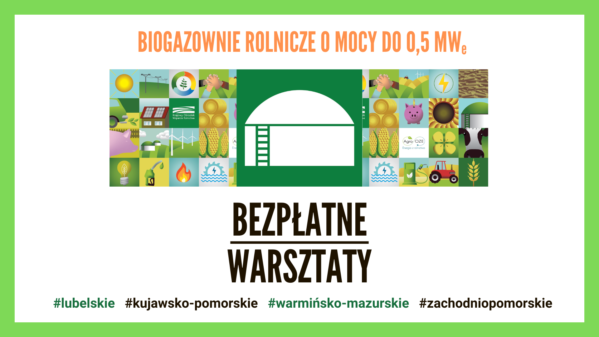 KOWR zaprasza na bezpłatne szkolenia z biogazowni rolniczych