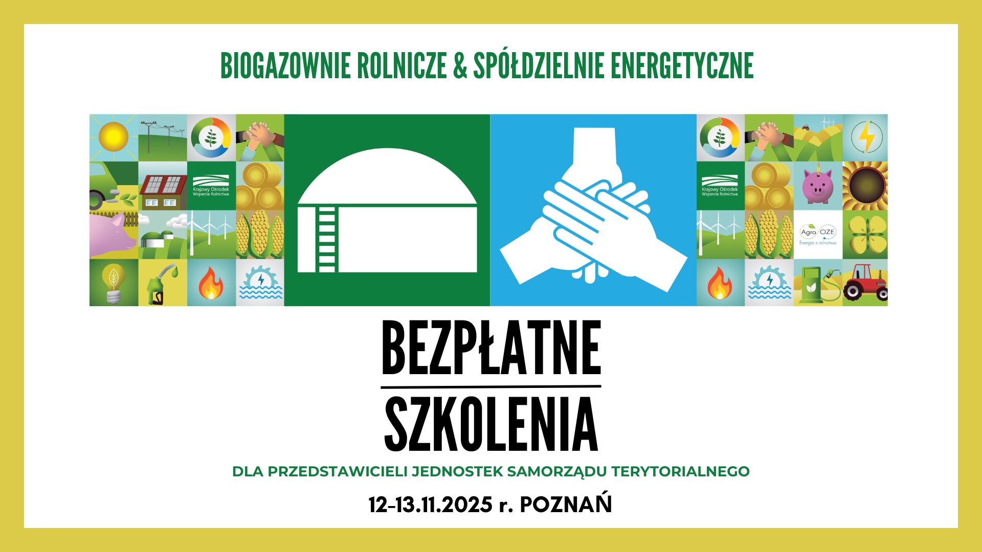 bezpłatne dwudniowe szkolenie dla przedstawicieli jednostek samorządu terytorialnego – biogazownie rolnicze & spółdzielnie energetyczne