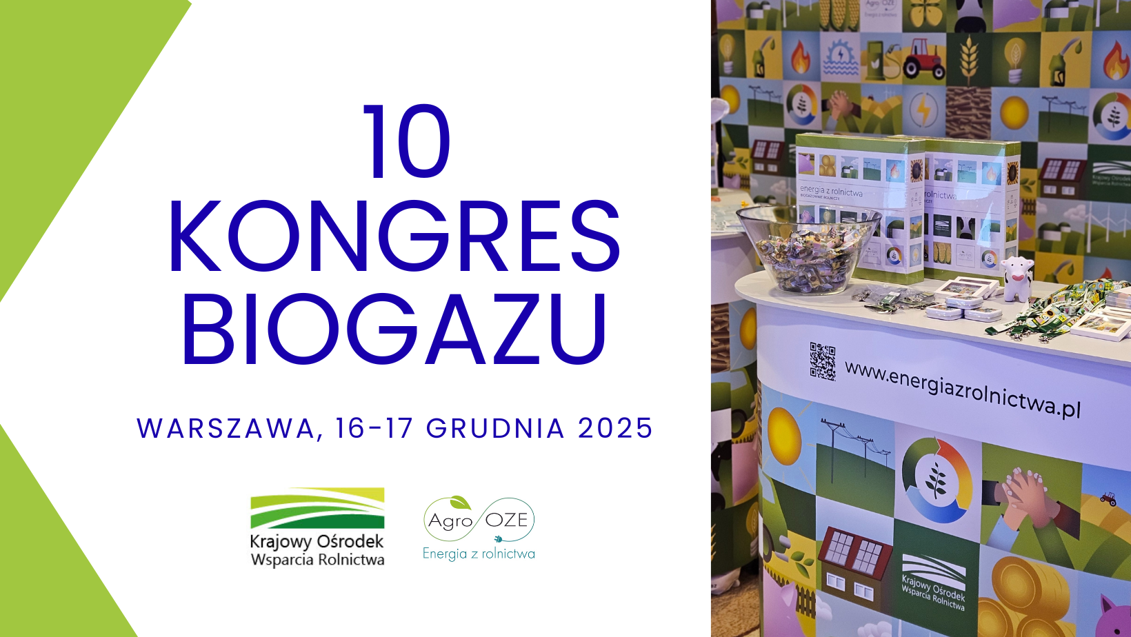 KOWR na jubileuszowym 10. Kongresie Biogazu: wspólnie dla rozwoju polskiego rynku biogazowego