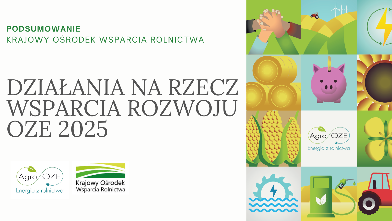 Podsumowanie 2025 roku – działania KOWR na rzecz rozwoju OZE